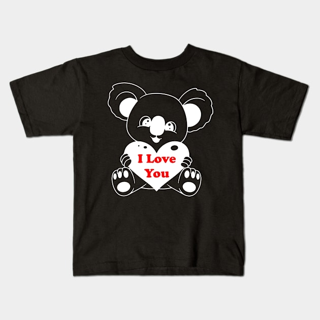 Baby Koala Bear Kids T-Shirt by Rafy's Designs